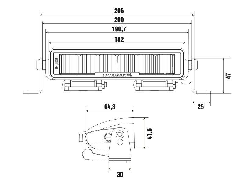 Optibeam Pure 185 LED-ramp