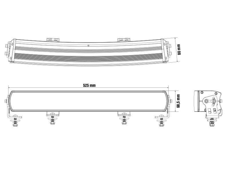 OPTIBEAM Super Captain Dual Curved 600