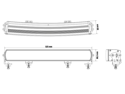 OPTIBEAM Super Captain Dual Curved 600