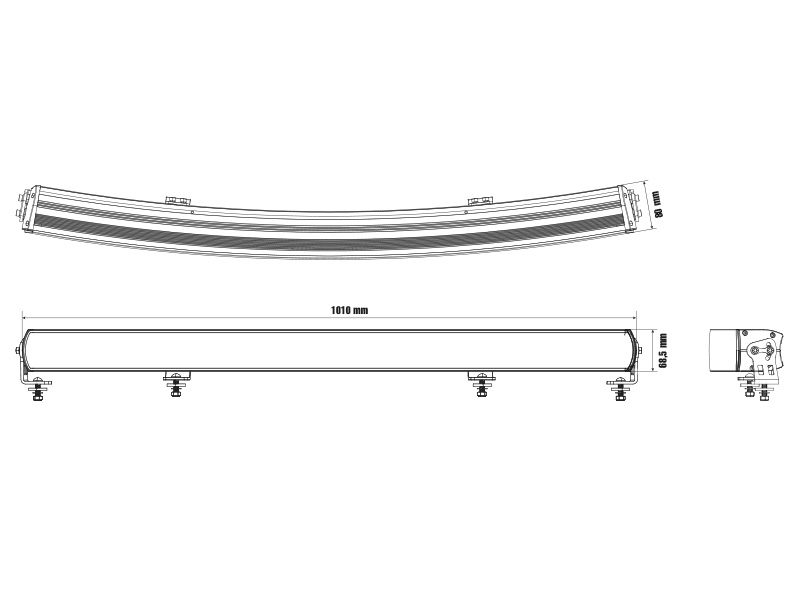 OPTIBEAM Super Captain Dual Curved 1000
