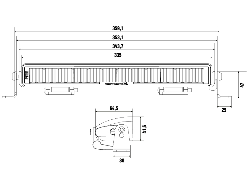 Optibeam Pure 335 LED-ramp