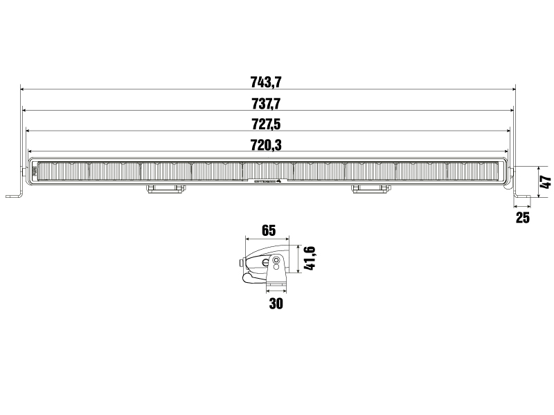 Optibeam Pure 730 LED-ramp
